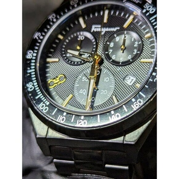 Ferragamo Men's Chrono Sport Chronograph Quartz Black SFUI00621 (MSRP $1,495) - Picture 9 of 11